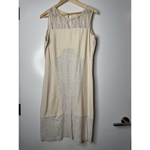 Sundance Dresses & Skirts - Sundance Womens Cream Lace Mallorie Tank Midi Dress Size Medium Sleeveless Boho